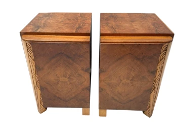 Two Art Deco Cabinets or Bed Side Tables, 1930s
